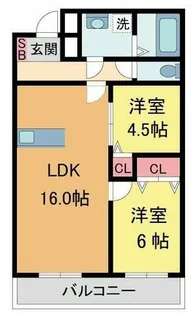 Rana Court【102号室】の間取り