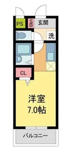 クレアコート産所町【102号室】の間取り
