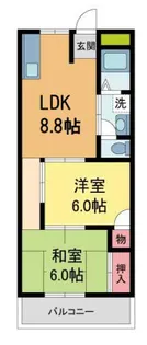 ライフイン宝塚II【305号室】の間取り