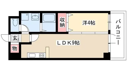 ヴェルジュコートⅠ【0203号室】の間取り