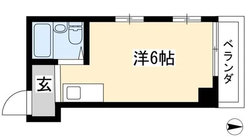 リアライズ鶴舞南Ⅰ【601号室】の間取り