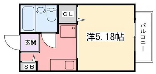 インタービレッジ八代【103号室】の間取り