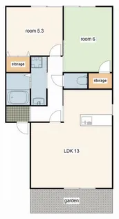 ビューレジデンス永良【103号室】の間取り