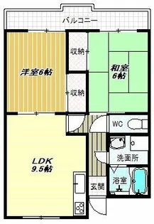 ルネ・アルマーニ【1階】の間取り