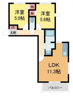 千種ハイツB棟【201号室】の間取り