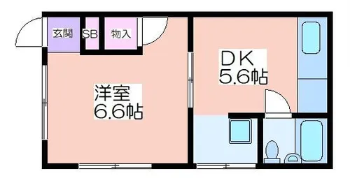 レオンコートⅡ【1階】の間取り