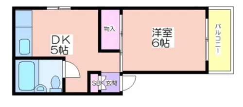 レオンコートⅡ【2階】の間取り