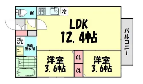 AVANTIO泉佐野【1階】の間取り