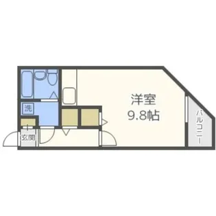 アビタ川沿【1階】の間取り