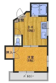 グランディオーズ中町【2階】の間取り