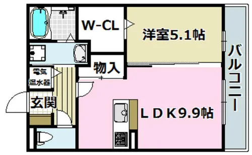 エクセルコートN【1階】の間取り