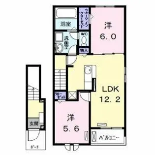 チェレステ白髭 A【203号室】の間取り
