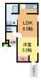 フジパレス甲子園口III番館【302号室】の間取り
