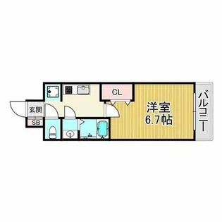 MAXIV尼崎【14階】の間取り