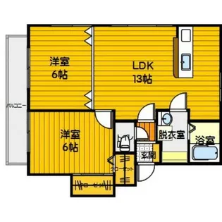 アートラフィーネD【202号室】の間取り