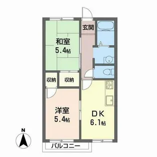 フレグランス藤【0203号室】の間取り