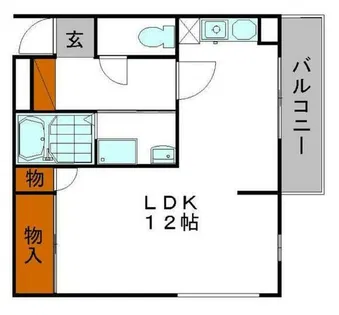 パークサイド姫路【406号室】の間取り