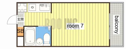 ウイングス北平野【314号室】の間取り