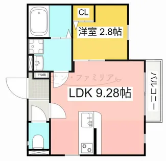 ジュエル豊橋【3階】の間取り