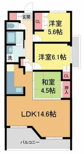 AMENITYCOURT K.I【B205号室】の間取り