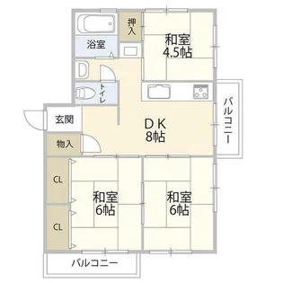 相生山団地参五棟(0005948)【5階】の間取り