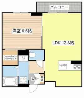 近江伊吹館【0305号室】の間取り