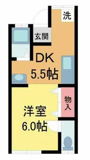 横田文化6【11号室】の間取り