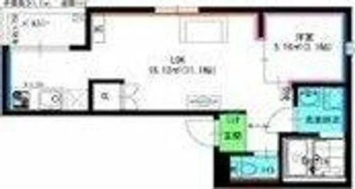 AX黒田古城(アークス黒田古城)【3階】の間取り