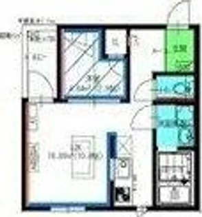 AX黒田古城【3階】の間取り