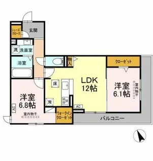 プラム86【202号室】の間取り