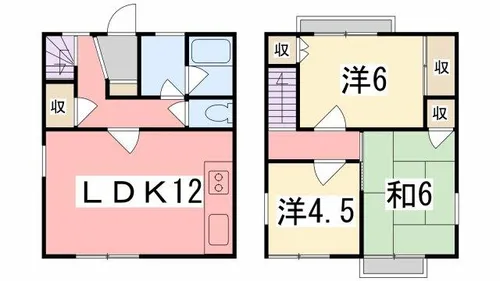 サンザ・デ・ヤシキ【D-4号室】の間取り