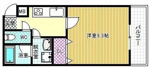 フジパレス高見の里Ⅰ番館【2階】の間取り