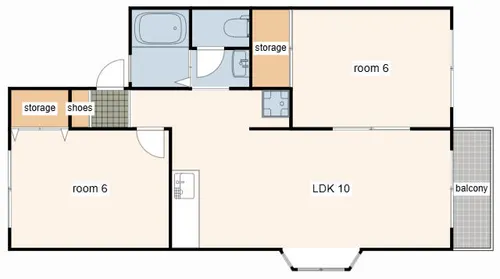 ピュアリティ21【201号室】の間取り