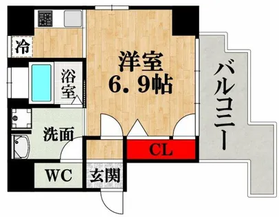 CHATEAU NAMBA RIPPLE【8階】の間取り