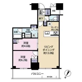 ジオタワー大阪十三(0005647)【12階】の間取り