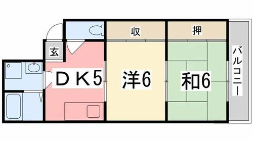 インタービレッジ千代田【2階】の間取り