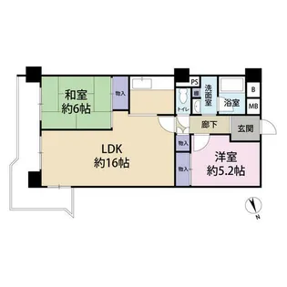 逆瀬川パークマンション(0005746)【6階】の間取り