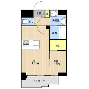 LIBTH西新Ⅲ【0802号室】の間取り
