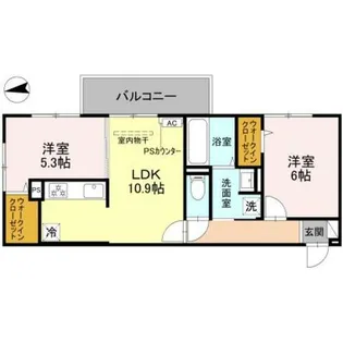 ルーセント伏見稲荷【3階】の間取り