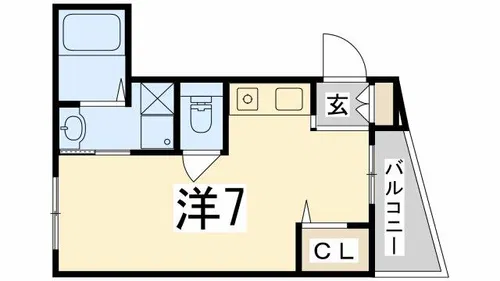 インタービレッジ青山一番館【206号室】の間取り