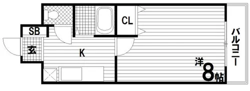 レジデンス妙法寺【4階】の間取り