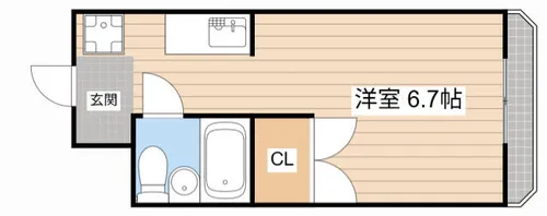 コープセントラⅠ【202号室】の間取り