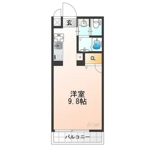 ラヴィータ二条月光【3階】の間取り