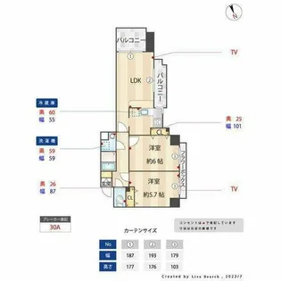 ニッセイ・ディーセント小笹【4階】の間取り