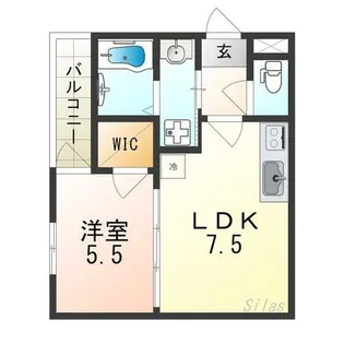 大阪府大阪市住吉区苅田9丁目【アパート】の間取り