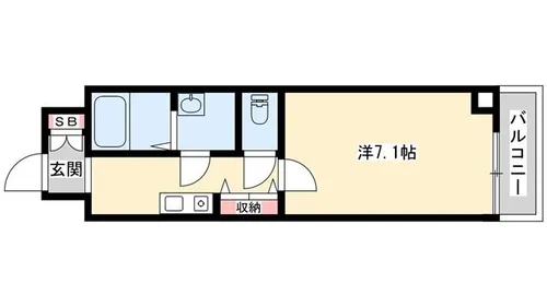Capital.i姫路【411号室】の間取り
