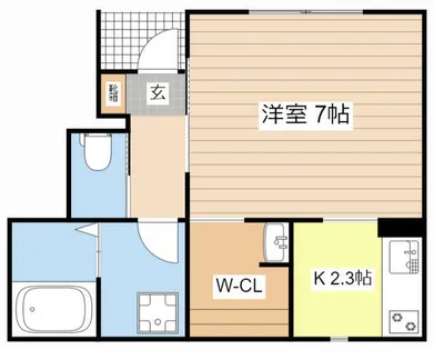 コーポ・クラージュ【102号室】の間取り