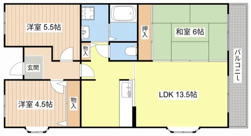 セリージェ・彦根【401号室】の間取り