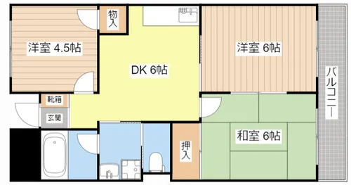 アゼリア岡【303号室】の間取り