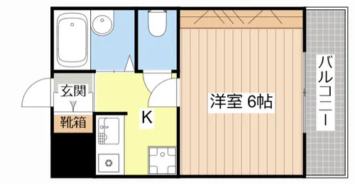 ステージア野瀬【306号室】の間取り